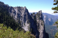 Sentinel Rock in profile.