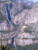Upper and Lower Yosemite Falls (dry).