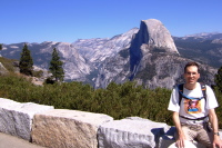 Bill at the classic view of Half Dome.