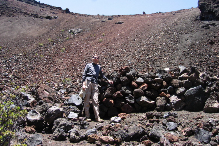 Bill at the bottom of Ka Lu'u o ka 'O'o.