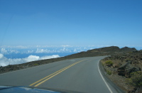 Descending Haleakala Crater Rd.