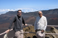 Bill and David at Kalahaku Overlook (9324ft).