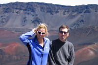 Laura and Bill at Kalahaku Overlook (9324ft).