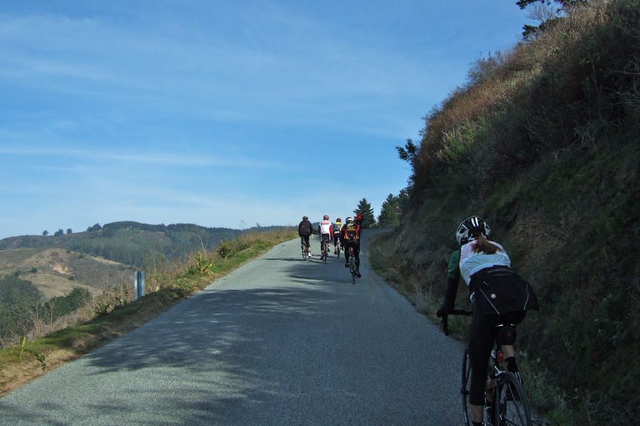 Higgins-Purisima Road climbs to the sky.