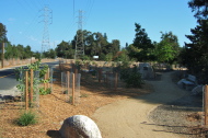 Stevens Creek Trail southbound & new landscaping