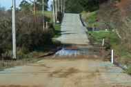 Mud and water on Verde Road