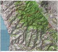 Map of Mountainous Sections