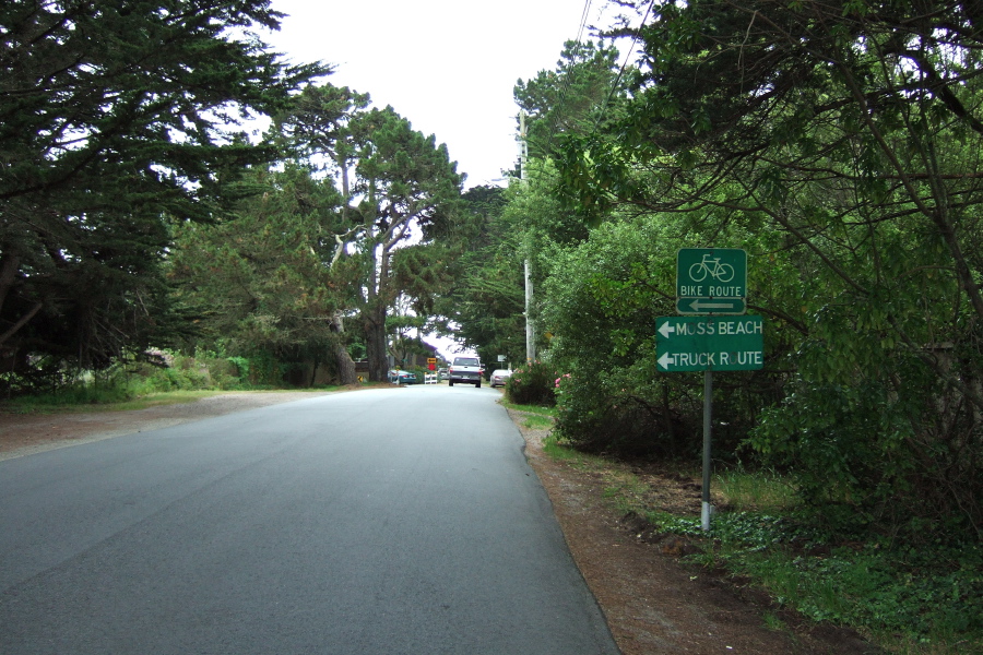 Cypress Ave. is both a bike route and a truck route.
