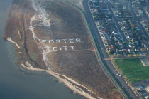 Final approach over Foster City