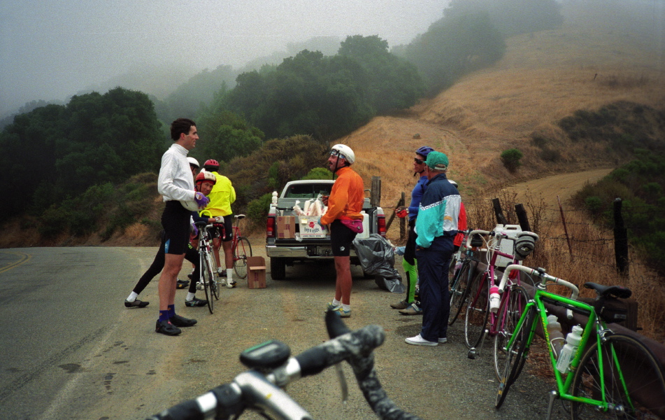 Rest stop at the top of Palomares Rd.