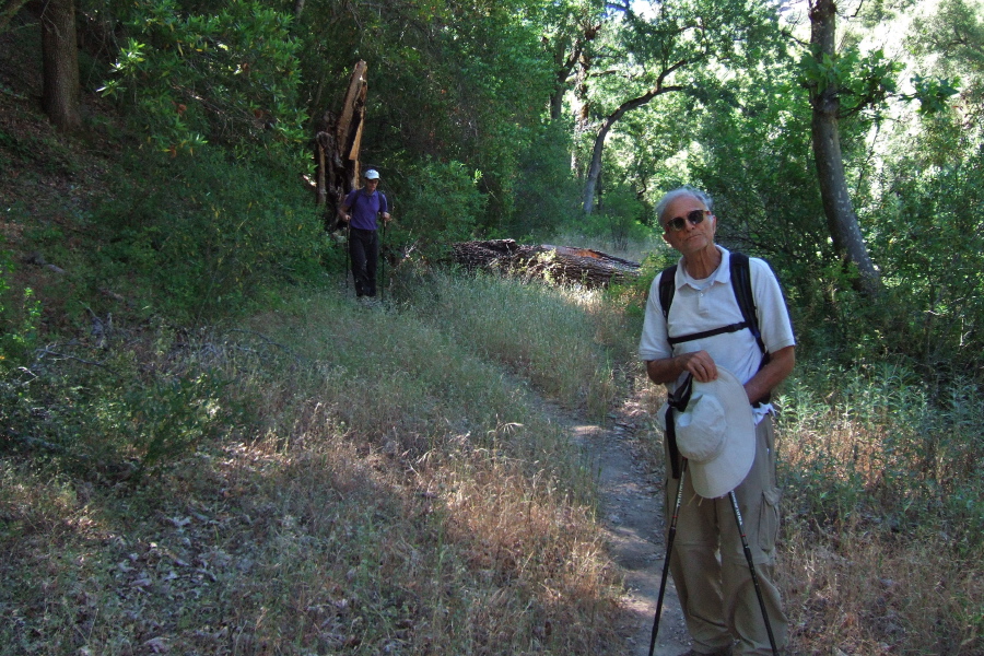 This part of the creekbed walk is easy.