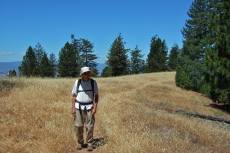 David hikes the Ponderosa Trail on Pine Ridge