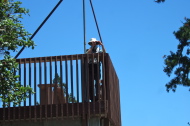 Frank takes a photo from the Observation Deck.