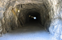 Tunnel at the north end of the dam. (3813ft)