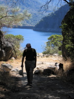 David hikes along the Hetch Hetchy trail (4020ft)