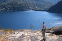 Bill at overlook along Hetch Hetchy trail. (4050ft)