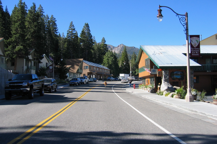 Zach Kaplan rides through June Lake, CA. (7680ft)