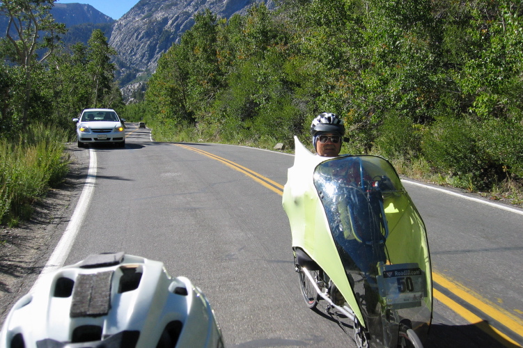 Ron Bobb rides alongside Silver Lake #2 (7230ft)