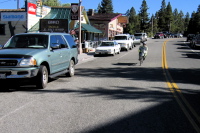 Ron Bobb descends through the town of June Lake, CA. (7670ft)