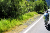 Ron Bobb rides along Rush Creek. (7245ft)