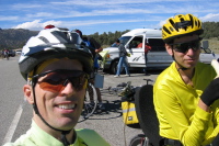 Bill and Zach at the Wildrose rest stop. (7635ft)