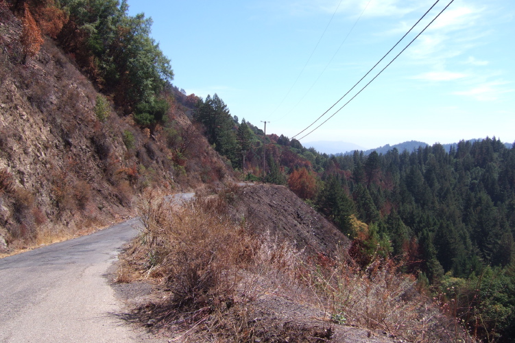 Upper part of Eureka Canyon Rd.