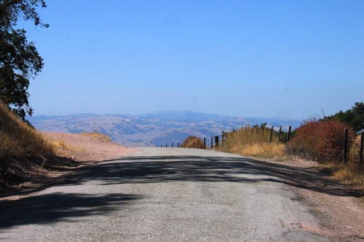 Mt. Hamilton from a local high point on Lone Tree Rd. (2540ft)