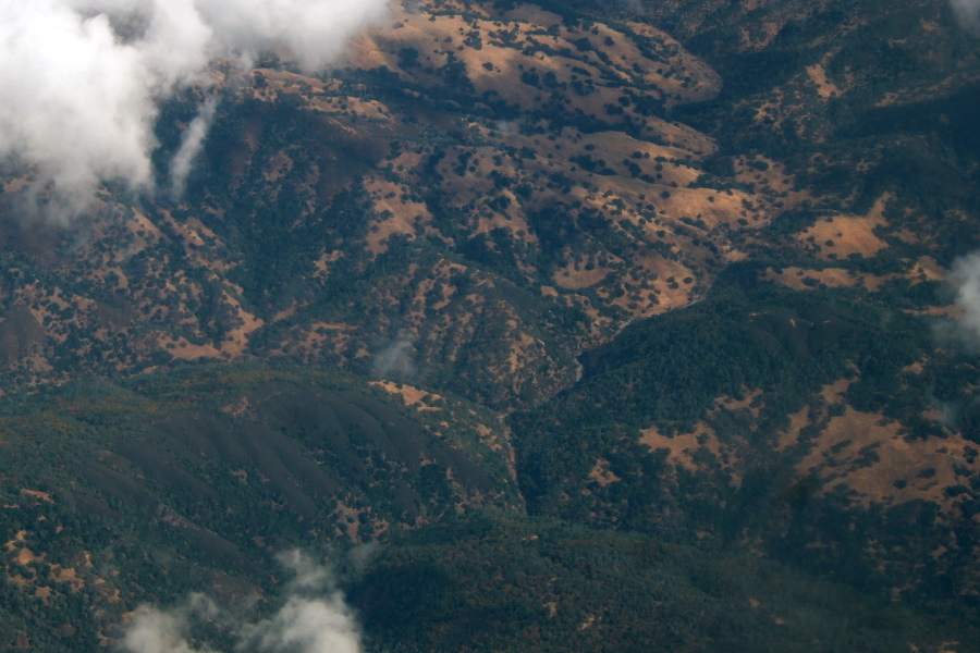 China Hole (center) in Henry Coe State Park