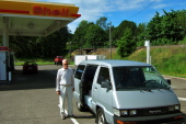 Stopping for gas and a break in Eugene, OR.