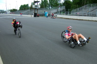 A high racer and a trike.