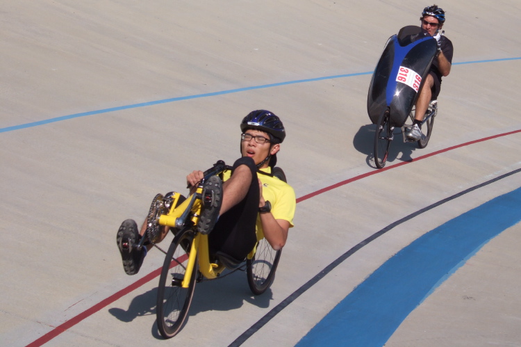 Denton chases guy on an M5 Low Racer.