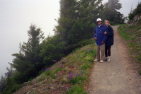 David and Kay on trail to Hurricane Hill