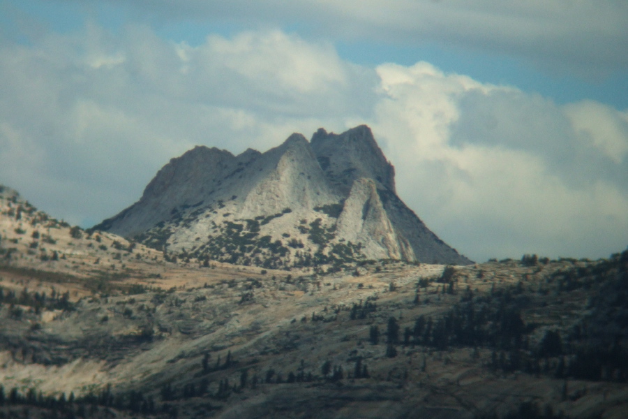 Echo Peaks and Echo Ridge (high point, in shadow) from Indian Ridge viewpoint