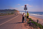 Chris and Bill on Pacific Coast Highway and Carmel Valley Rd.