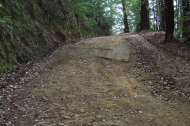Steep section of Gazos Creek Road