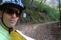 Descending Gazos Creek Rd. below Sandy Point Junction 2 (1250ft)