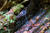 Water springing from the hillside.  (400ft)