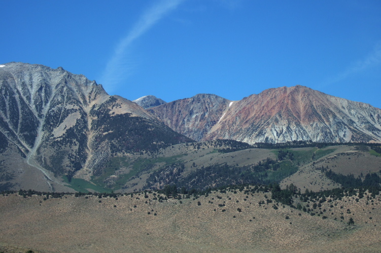 View of Mt. Dana (13053ft) and Gibbs Canyon.