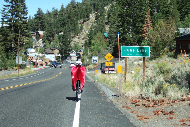 Ron enters the town of June Lake.