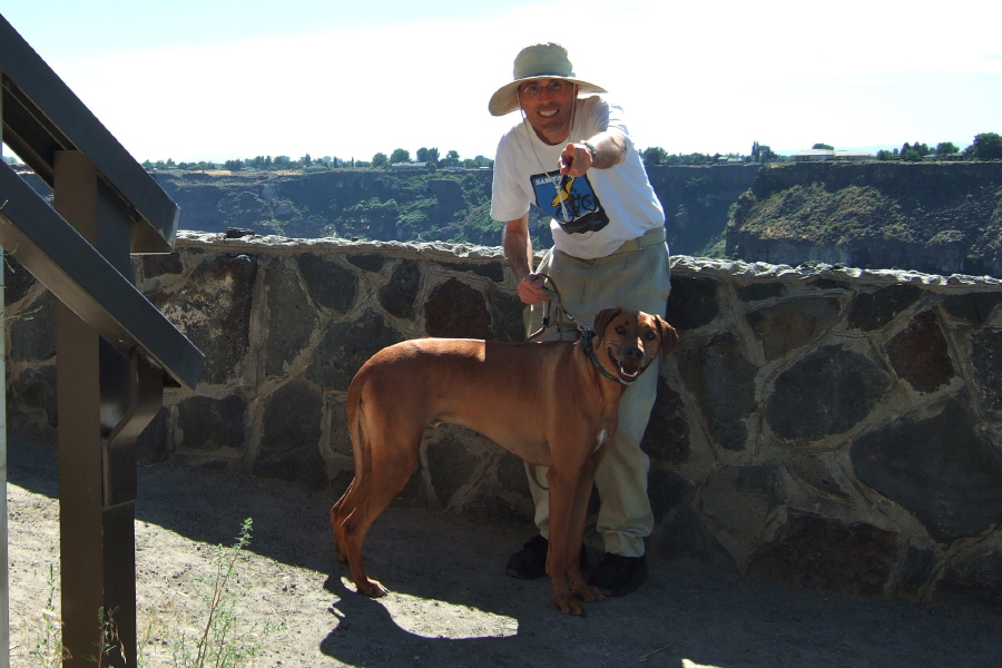 Kumba and Bill at the Snake River Vista Point