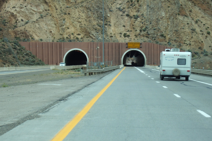 Heading into the tunnel west of Elko, NV.