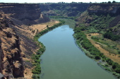 View up the Snake River.