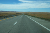 Descending from Emigrant Pass (6114ft); Twin Summit (5672ft) is in the distance.