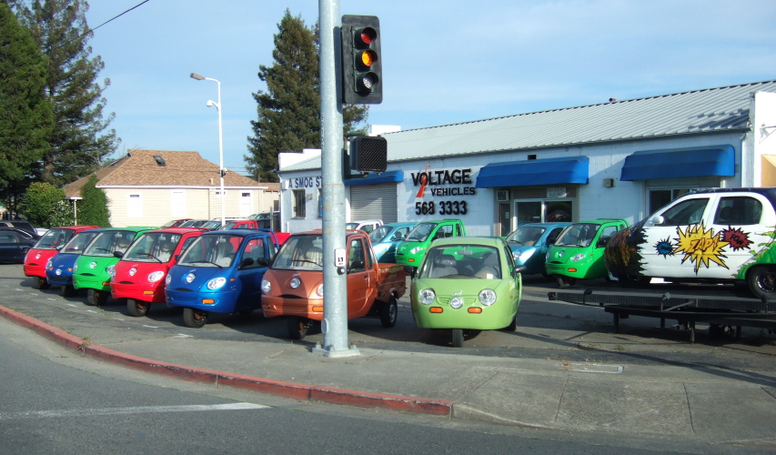 Zap electric cars in Santa Rosa.