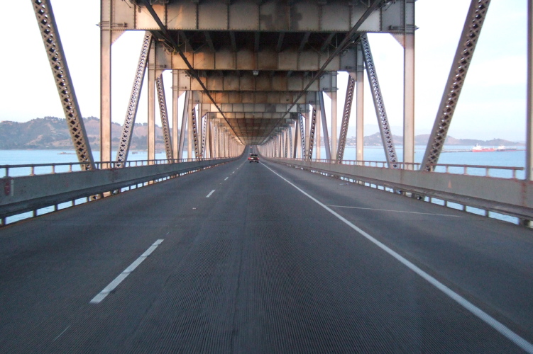 Crossing the Richmond/San Rafael Bridge.