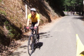 Climbing the second set of switchbacks on King Ridge Rd.