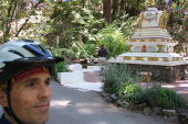 Bill at the Stupa at Vajrapani Institute. (1160ft)