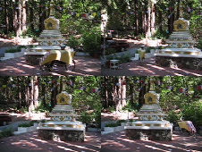 Bill's cycle around the stupa.