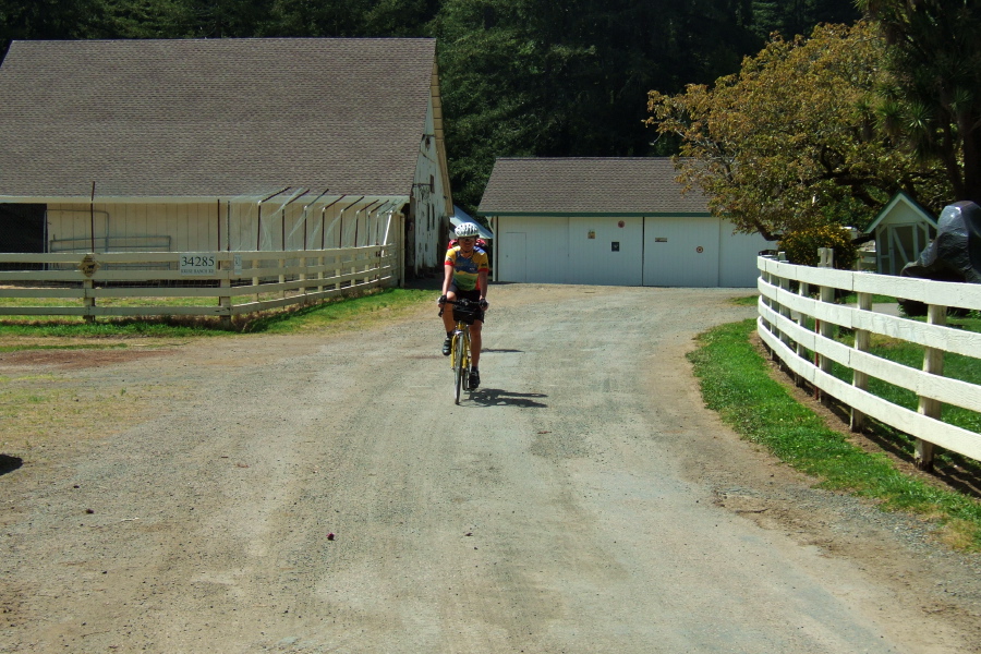 Riding through Plantation.