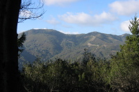 Loma Prieta, Crystal Peak, and Mt. Chual from Knibbs Knob.